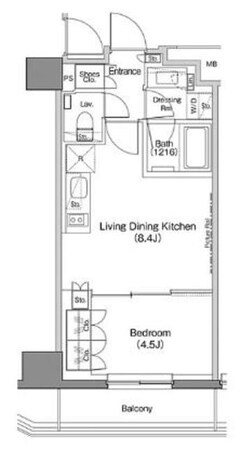 ザ・パークハビオ神楽坂香月の物件間取画像